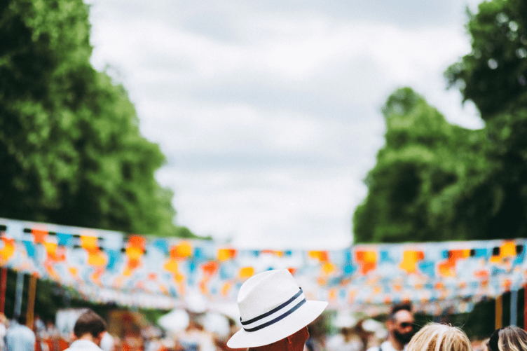 Summer fete stock image