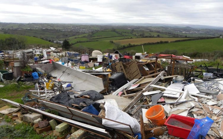 Fly-tipping in the countryside (Image courtesy: DEFRA)