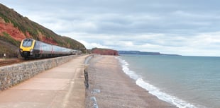 Stone thrown through train window injures woman