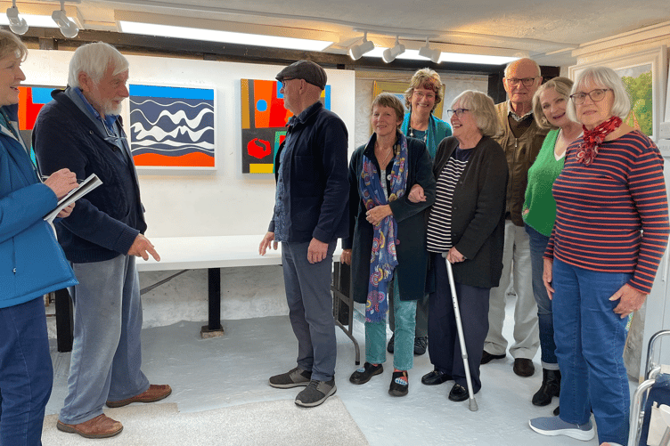 Martin Dutton and members of the Nutcombe Group