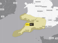 Heavy rain expected as weather warning issued 