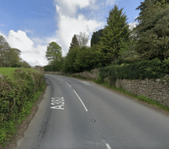 Road closed both ways due to accident 