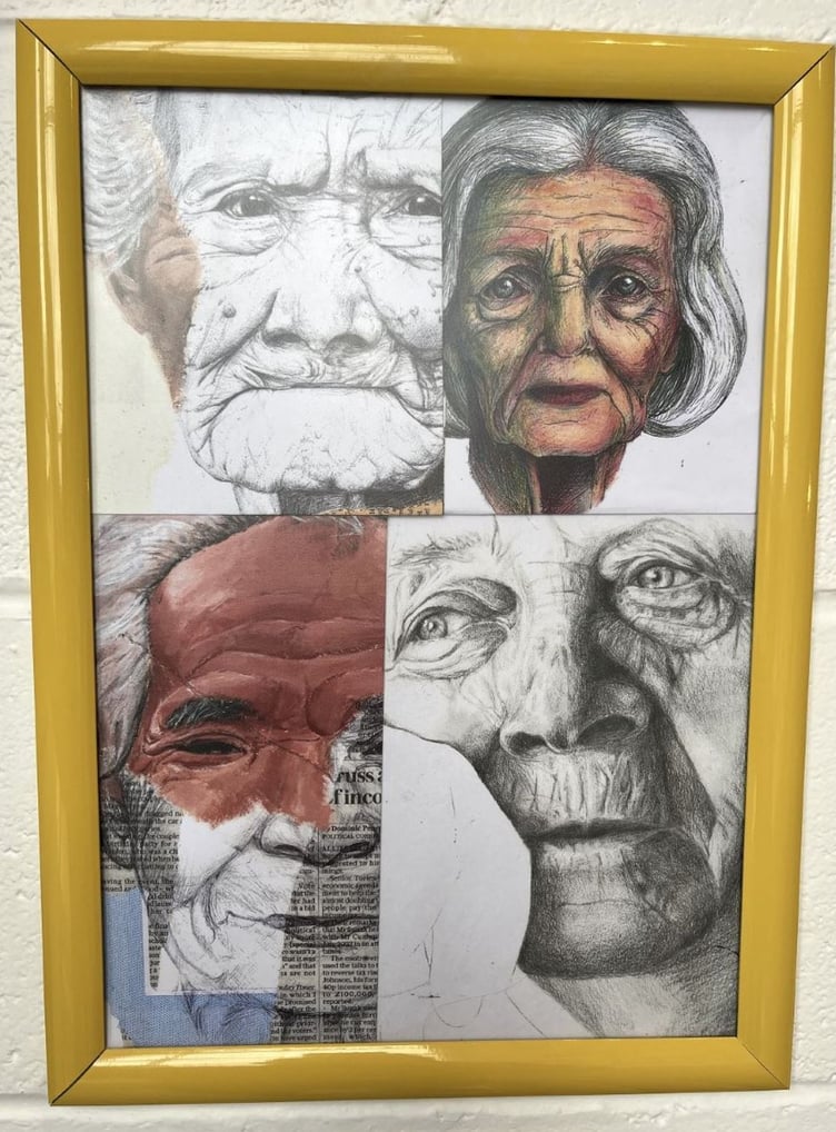 One of the works on show at Coombeshead Academy