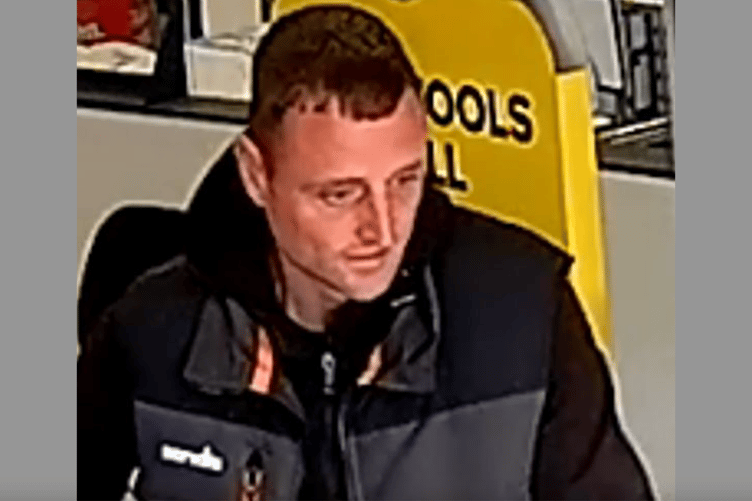Can you help identify this man in connection with. theft in Newton Abbot?