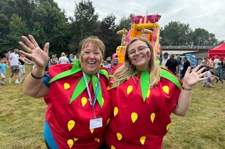 Hospiscare helpers at the Fire Service Open Day. AQ 2005