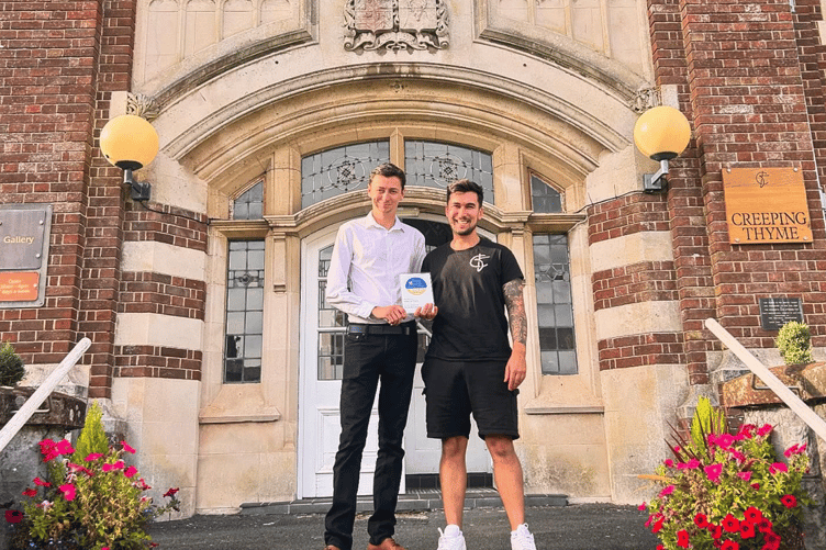 Louis Bennett's restaurant, the Creeping Thyme, has won gold in the Taste of the West Awards.