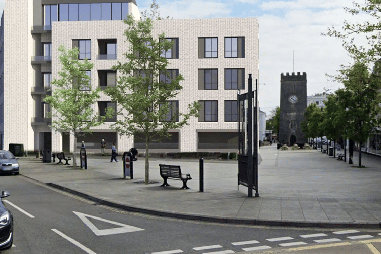 An artist's impression of how 'Orange Court' could look