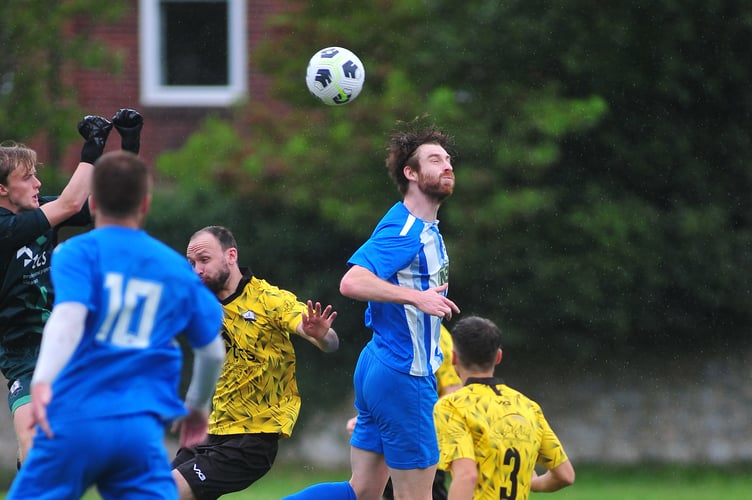 South Devon Football League Premier Division. Newton Abbot 66 versus Paignton Saints. A 9-0 win for 66