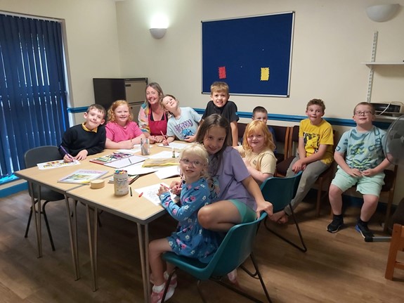 Asperations youngsters enjoy art sessions.