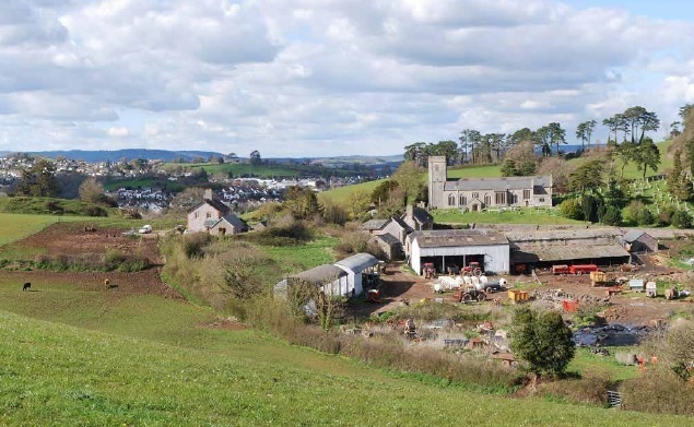 Part of the land earmarked for development at Wolborough Barton. Photo Clifton Emery Design/Teignbridge Council
