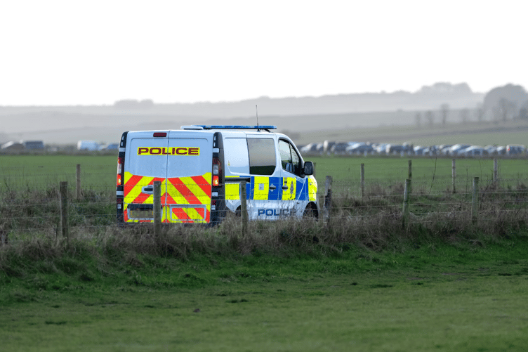 Police van stock image