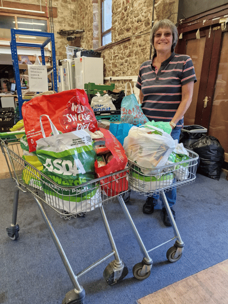 Two trollies worth for food bank thanks to Newton Abbot school's harvest festival