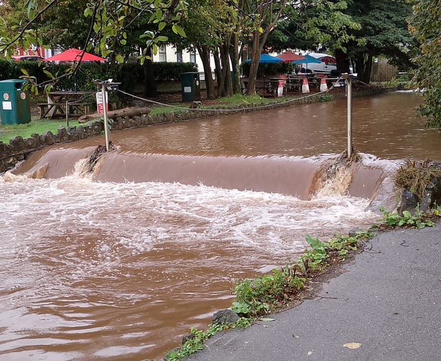 Heavy rain leads to rising water level