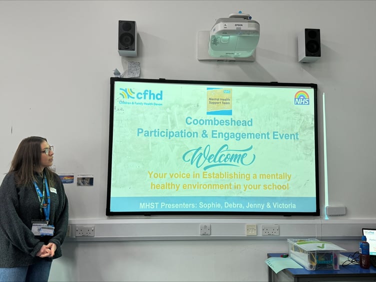 Students at Coombeshead Academy mark World Mental Health Day.