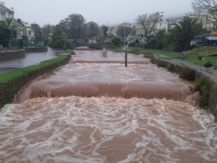 Noreen Goodchild's photo of the Brook taken at 1pm today.