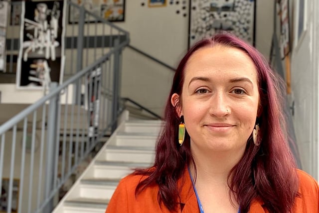 Former student goes 'back to school'