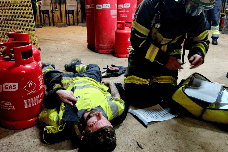 In Pictures: Firefighters hold large scale exercise at Flogas 