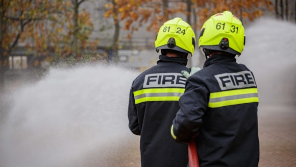 Oil pan fire sees firefighters called in