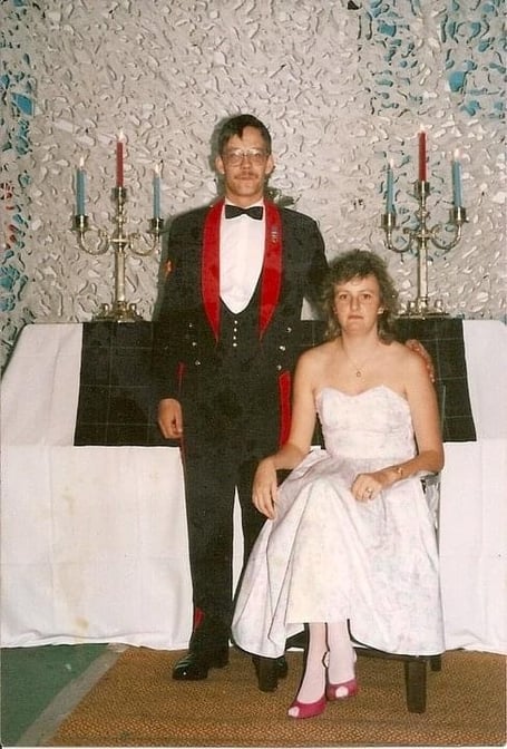 David and Tina Cameron at an Army Mess function