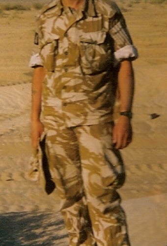 David Cameron, deployed to the Gulf War