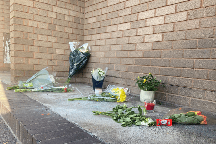 Tributes left to Mark Bounden who passed away after spending a short time in hospital