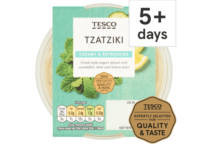 Tesco has issued a recall notice for its Tzatziki Dip