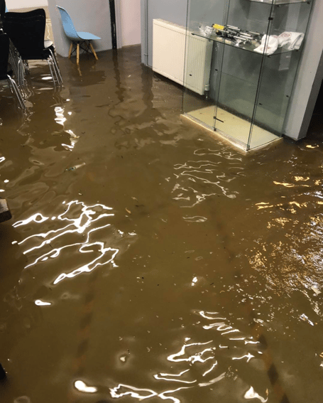 In the wake of Storm Bert, Newton Abbot's beloved indoor skatepark, The Lodge, suffered major flooding 
