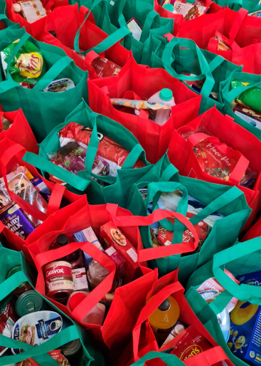 Hamper stock image 