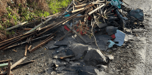 Anger at fly-tipping near Canonteign Forest 