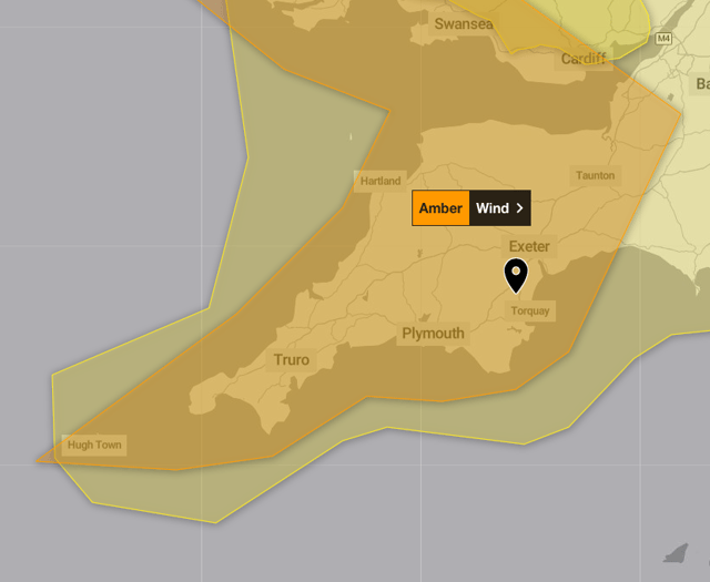 Amber wind warning as Met Office names Storm Darragh