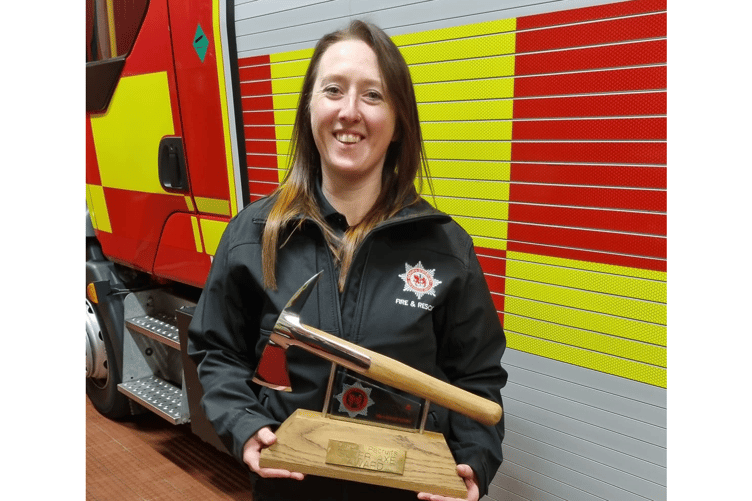 Newton Abbot Fire Station has given a warm welcome to its newest recruit FF Charlie Plyer