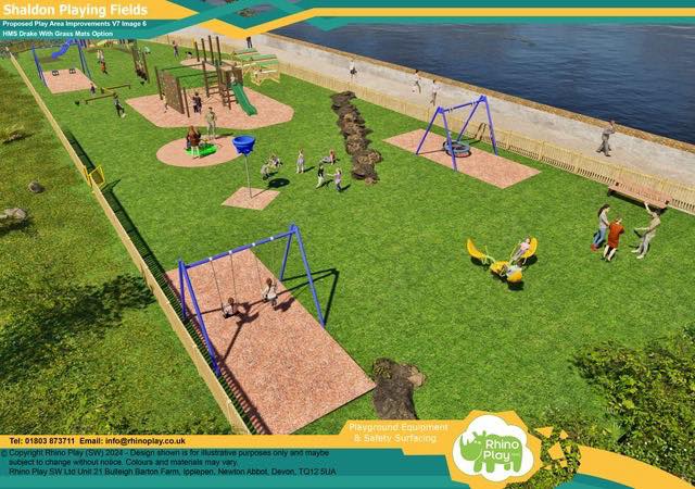 How Shaldon playpark will look. Photo Shaldon Parish Council