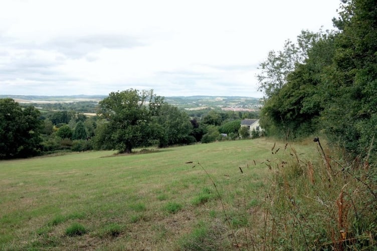 Fields at Whitehill Road, Newton Abbot. Photo Teignbridge Council