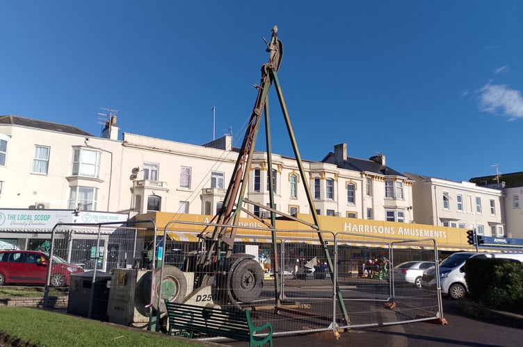 South West Water carrying out testing in Dawlish. Photo Noreen Goodchild