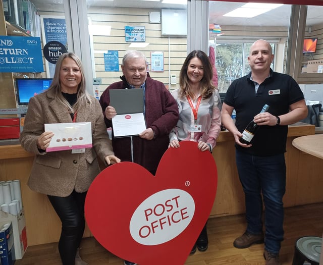 Postmaster celebrates half century