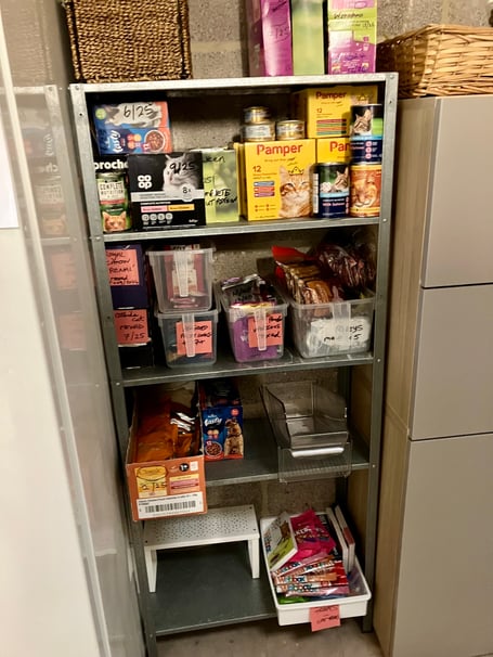 One of the drop off donation points for Dawlish Pet Pantry. 