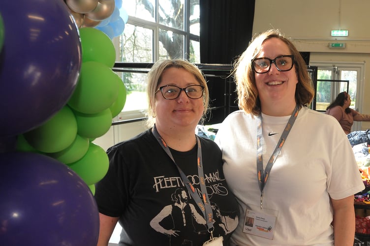 Newton Abbot Youth Council Art and Craft Fayre at the Courtenay Centre. Event organisers Alex Gurpinar and Emma Dawe