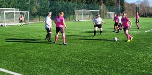 Glorious sunshine greets women’s walking football