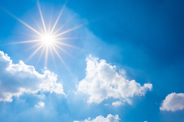 Sunny and warm today, patchy rain tomorrow
