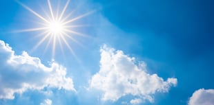 Cheerful sunshine today turning overcast tomorrow