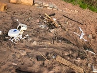 Loo roll dispenser dumped at beauty spot 