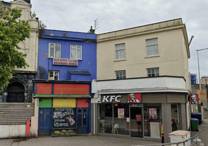 The fire happened at the derelict Nations Club building 