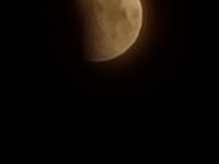 Lunar eclipse captured just before dawn