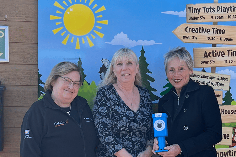 The raffle to win a caravan break at Lady's Mile raised more than £1,000