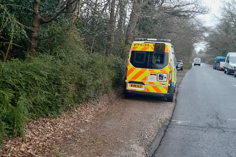 Police carried out a speed cbeck operation in Heathfield. Photo Devon and Cornwall Police