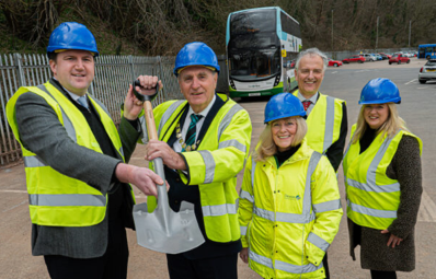 Peter Knight (Managing Director Stagecoach South West), Cllr John Hart, Cllr Andrea Davis, Damien Jones (Deputy Director, Transport Operations, Environment & Waste), Rachel Phillips (Team Leader, Integrated Public Transport Team)