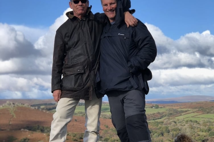 Jim Lewis-Clarke and brother Jeremy on Dartmoor