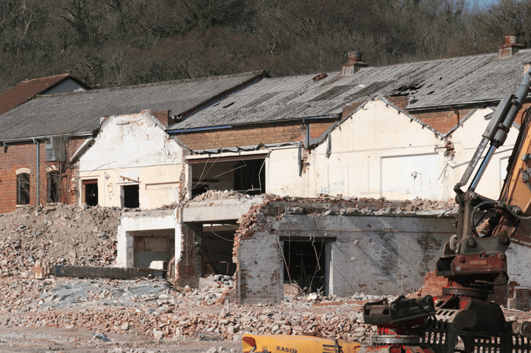 The gantry, pictured, could be cut as soon as Friday, the Mid-Devon Advertiser understands 