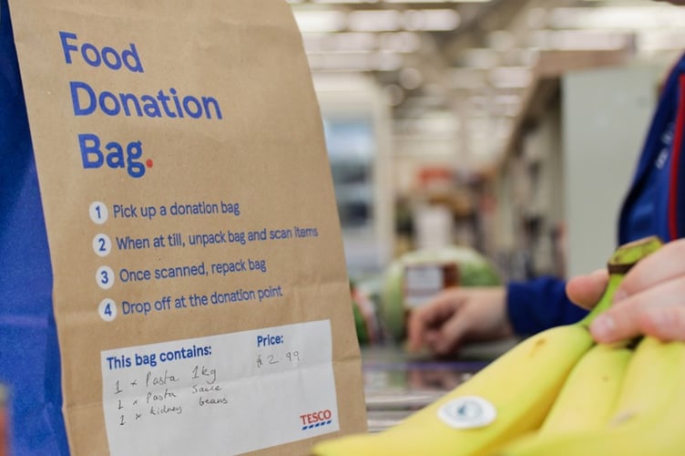 Tesco launches Easter donation bags. 