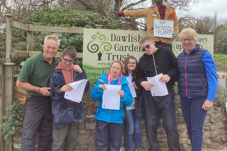Deaf Academy Students Receive Certificates from Dawlish Gardens Trust.